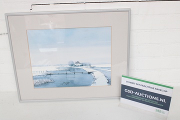 Afbeelding van Print van winterlandschap - Gerrit Neven
