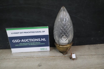 Afbeelding van Antieke kristallen lamp