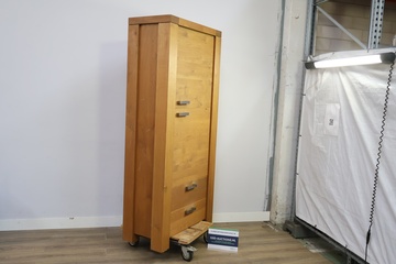 Afbeelding van Highboard Massief Houten kast met lades en deuren
