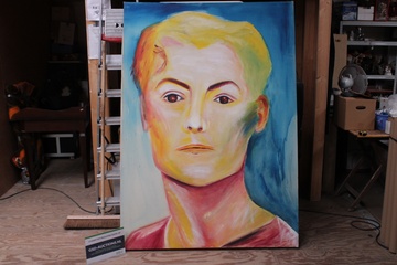 Afbeelding van Schilderij van een mannenportret