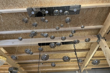 Afbeelding van Rechthoekige plafondlamp met Bubbels led verlichting (nieuwe)
