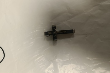Afbeelding van Jezus bedelhanger met zwart