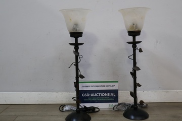 Afbeelding van Set van 2 brocante tafellampen