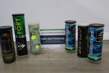 Afbeelding van Assortiment tennisballen - Slazenger en Dunlop