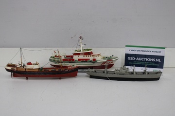 Afbeelding van Set van 3 modelschepen