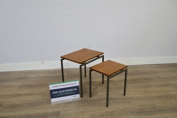Afbeelding van Set van 2 Vintage Sidetables - Jaren '60