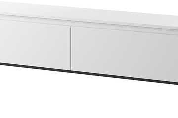 Afbeelding van Selsey TV Meubel 150 cm in Wit met zwarte metalen poten