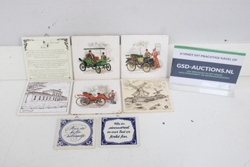 Afbeelding van Set van 8 decoratieve tegels
