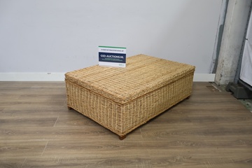 Afbeelding van Rotan opbergkist met deksel, Salontafel