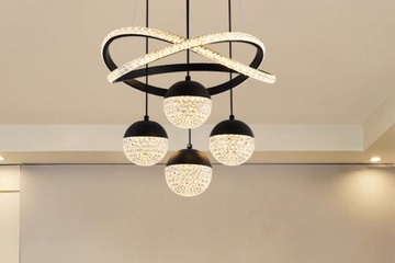 Afbeelding van Lamp led zwarte frame