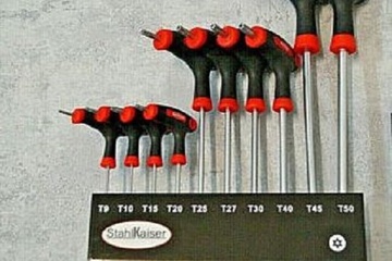 Afbeelding van 10-dlg. T-Grip sleutel Torx, T9-T50