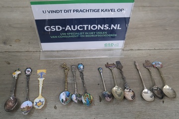 Afbeelding van Verzamelset van 12 verzilverde lepels