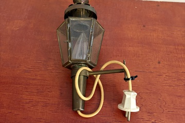 Afbeelding van Muur lamp koperen
