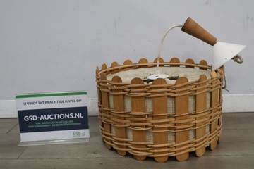 Afbeelding van Vintage Scandinavische rotan hanglamp - Jaren '60
