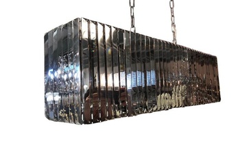 Afbeelding van Kroonluchter Smokey kristallen 100cm lang nieuwe in doos