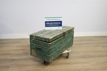 Afbeelding van Vintage houten kist - Vol Met Gereedschap