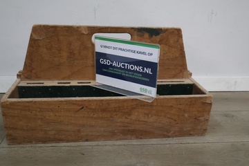Afbeelding van Vintage houten gereedschapskist