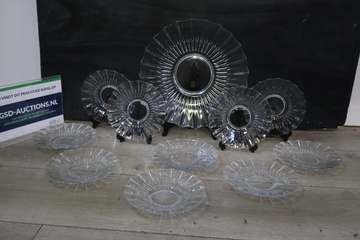 Afbeelding van Set vintage Gebaksschalen