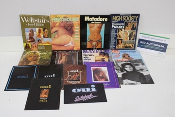 Afbeelding van Verzameling erotische tijdschriften en 'oui' datebooks