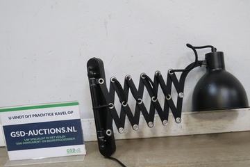 Afbeelding van Industriële uitschuifbare wandlamp