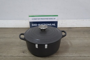 Afbeelding van Le Creuset gietijzeren braadpan grijs