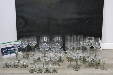 Afbeelding van Grote Set Vintage Glaswerk