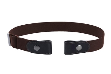 Afbeelding van Riem zonder gesp bruin - elastisch