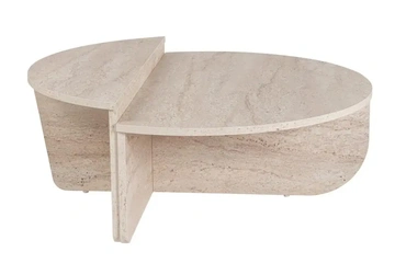 Afbeelding van Calicosy - ORION Set van 2 salontafels - Licht hout
