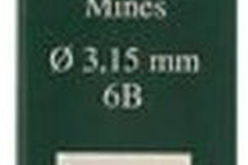 Afbeelding van Faber-Castell potloodstiftjes - 3,15mm - 6B - 10 stuks