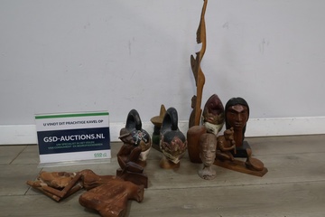 Afbeelding van Lot sierhouten figuren