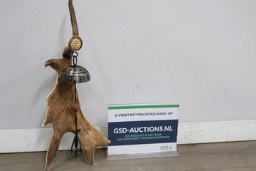 Afbeelding van Herten gewei met metalen windgong