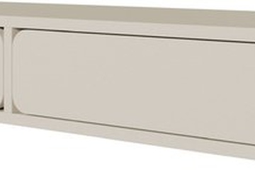 Afbeelding van Selsey WUWU - Wandkaptafel met 2 lades, greige, 110 cm