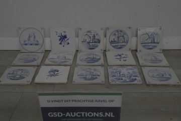 Afbeelding van Pakket met Delftsblauwe tegels
