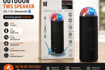 Afbeelding van Roseland RS-710 outdoor Bluetooth-speaker - RGB-verlichting