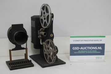 Afbeelding van Vintage filmprojector met losse lenshouder
