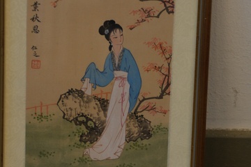 Afbeelding van Chinese aquarel, Gongbi-kunst van een dame