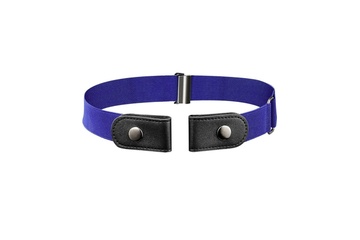 Afbeelding van Riem zonder gesp blauw - elastisch