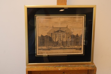 Afbeelding van Prent - De Lakenhal Leiden