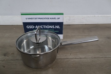 Afbeelding van RVS steelpan met glazen deksel Vivo