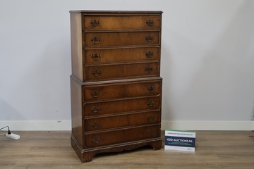 Afbeelding van Antieke Engelse Hoge Ladekast - Cameo Furniture
