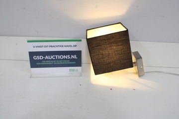 Afbeelding van Moderne wandlamp met zwarte kap''