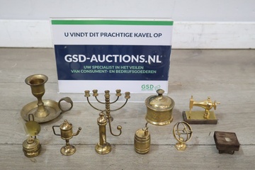 Afbeelding van Miniatuur messing decoratieset