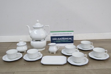 Afbeelding van Vintage W.Germany servies met theepot en kopjes