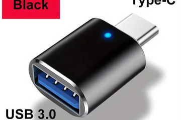 Afbeelding van Van USB naar USB C  NIEUW ZWART