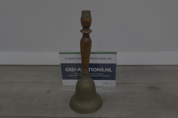 Afbeelding van Oude handbel met houten handvat