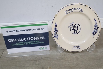 Afbeelding van Decoratief bord St. Nicolas 1948