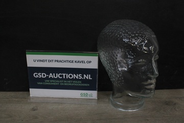 Afbeelding van Glazen hoofd display
