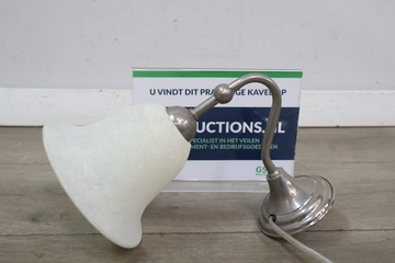 Afbeelding van Wandlamp met witte kap