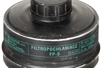 Afbeelding van 5x Maskpol FP5 A2B2E2K1-P3 NBC filter Stanag RD40 40mm schroefdraad