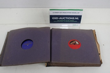 Afbeelding van Vintage platenalbum met grammofoonplaten